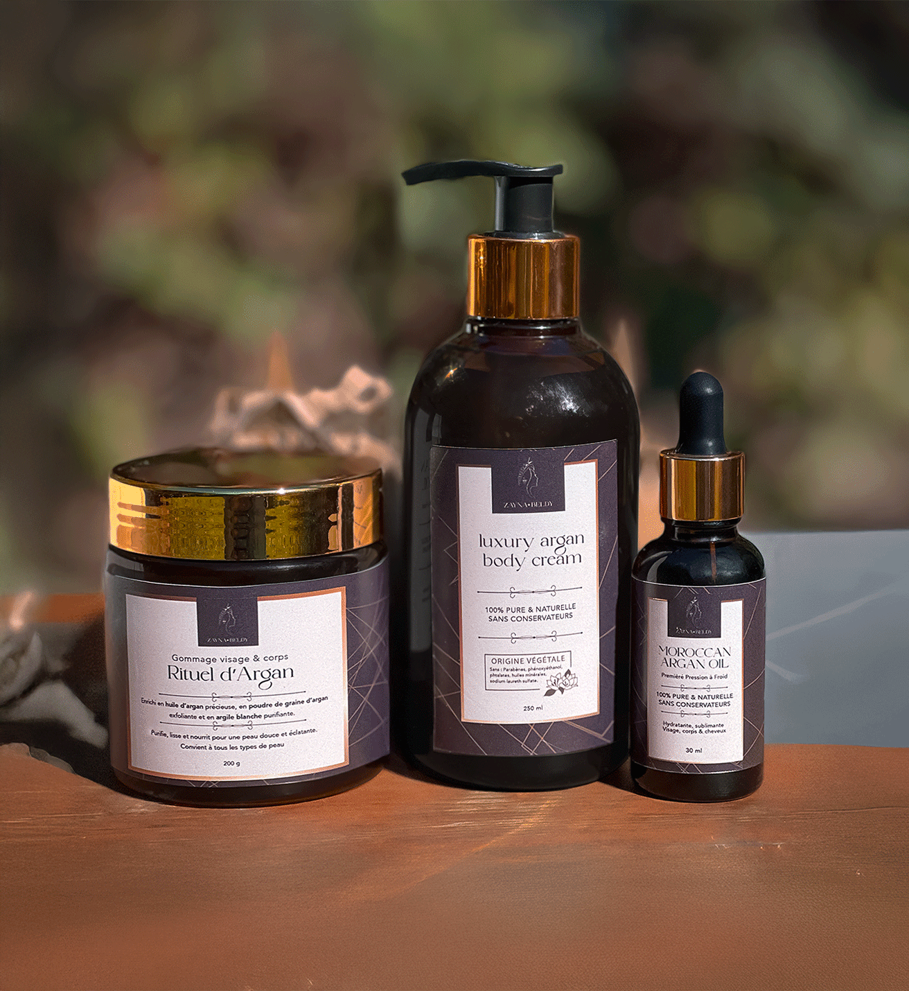 Pack 1 huile 30 ml + gommage + lait